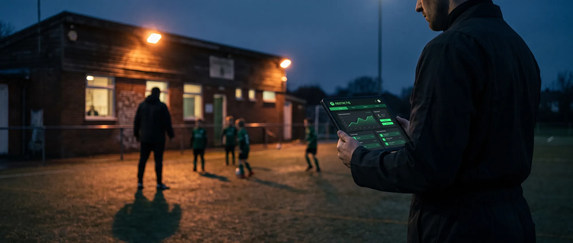 Club de fútbol base gestionando equipos y entrenadores con NeoTactIQ
